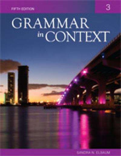 Book cover of Grammar in Context 3 (Fifth Edition)