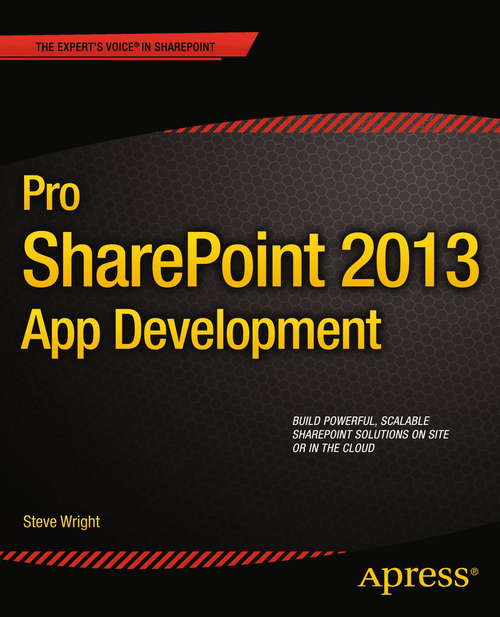 Book cover of Pro SharePoint 2013 App Development