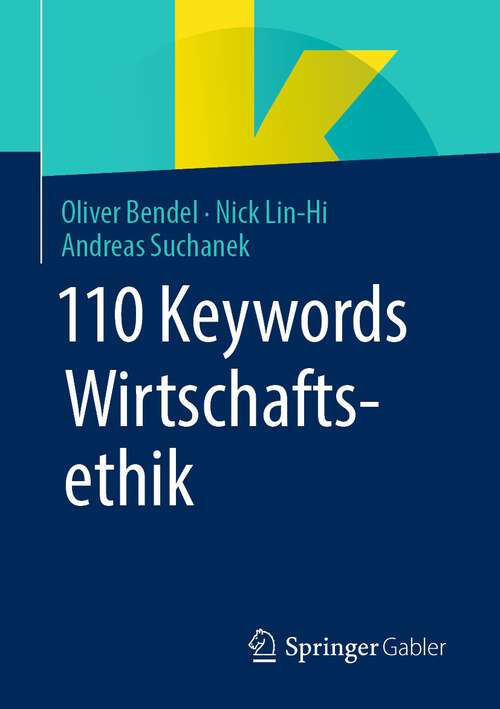 Book cover of 110 Keywords Wirtschaftsethik (1. Aufl. 2022)