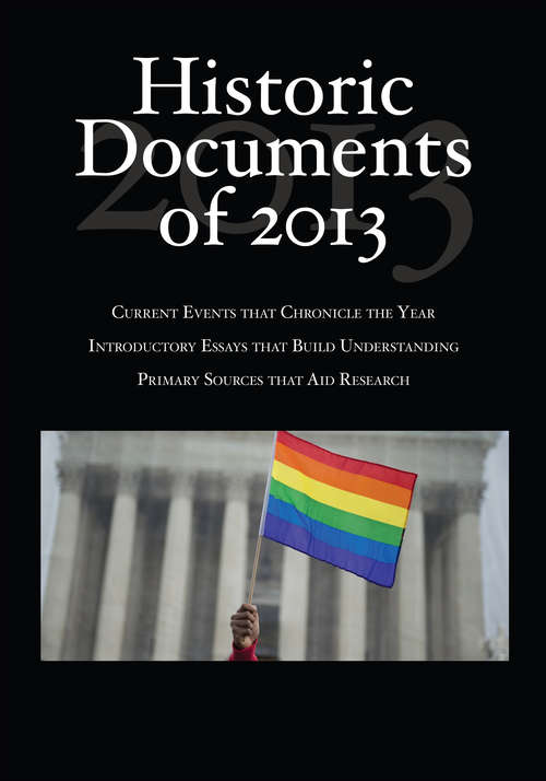 Book cover of Historic Documents of 2013