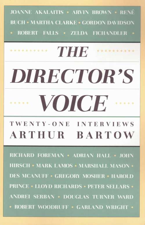 Book cover of The Director's Voice