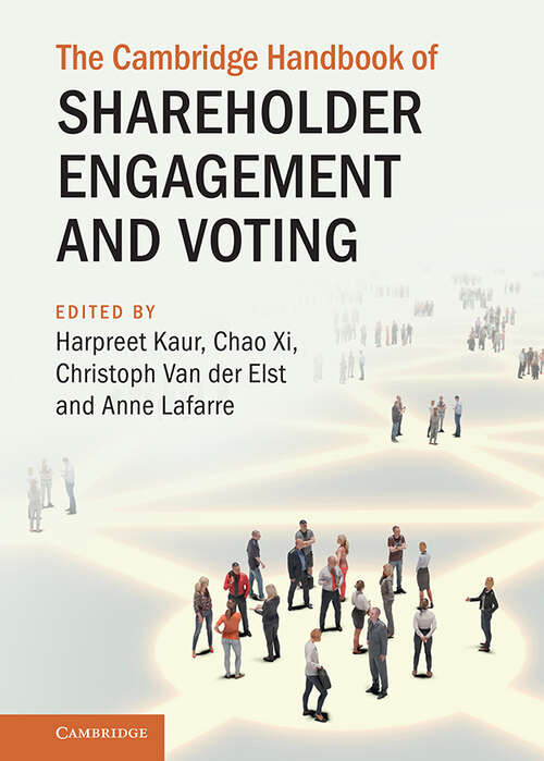 The Cambridge Handbook of Shareholder Engagement and Voting (Cambridge Law Handbooks)