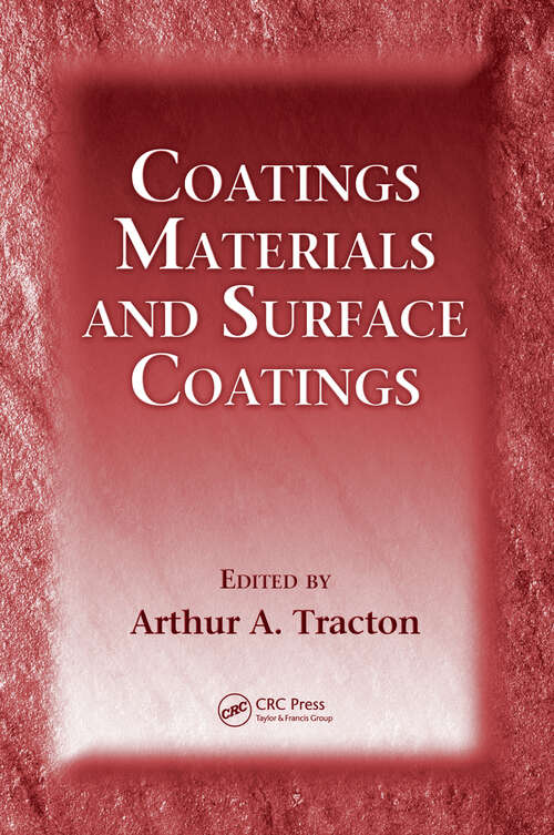 Book cover of Coatings Materials and Surface Coatings