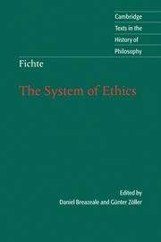 Book cover of Fichte: The System Of Ethics