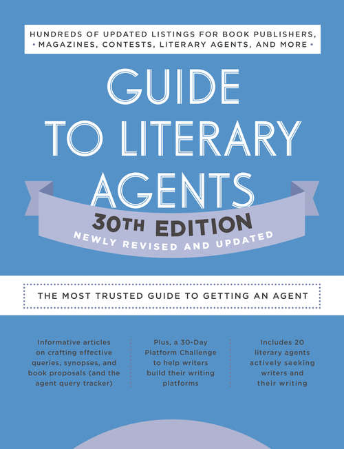Book cover of Guide to Literary Agents 30th Edition