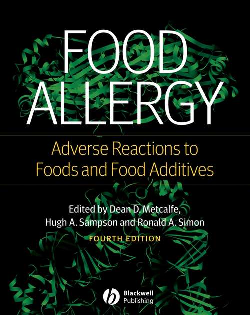 Book cover of Food Allergy: Adverse Reactions to Foods and Food Additives (Fourth Edition)