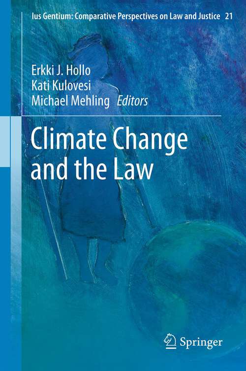 Book cover of Climate Change and the Law