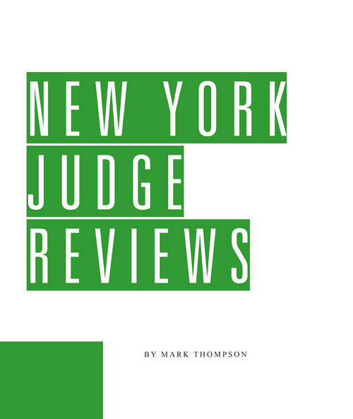 New York Judge Reviews and Court Directory