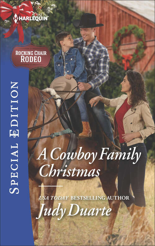 Book cover of A Cowboy Family Christmas (Rocking Chair Rodeo #3)