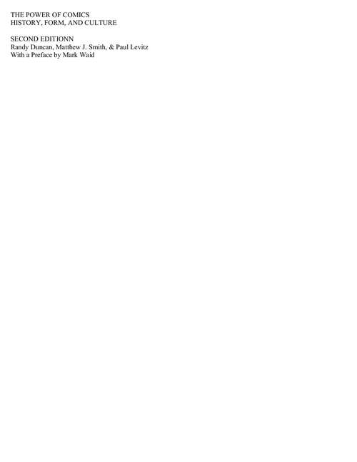Book cover of The Power of Comics: History, Form, and Culture (Second Edition)