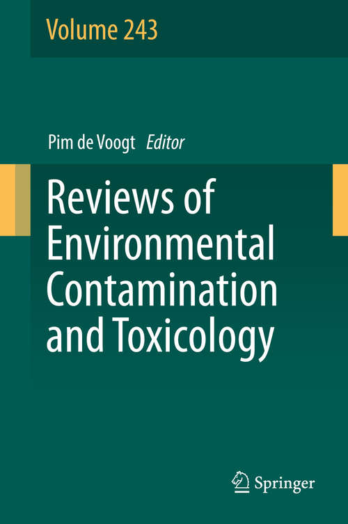 Book cover of Reviews of Environmental Contamination and Toxicology Volume 243