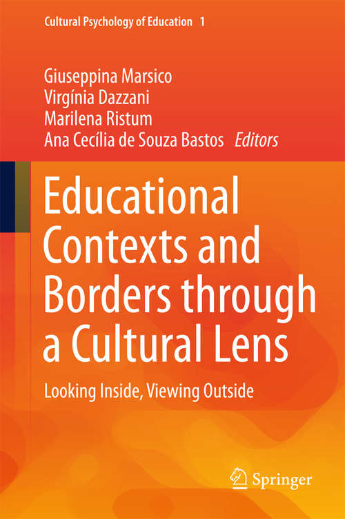 Book cover of Educational Contexts and Borders through a Cultural Lens