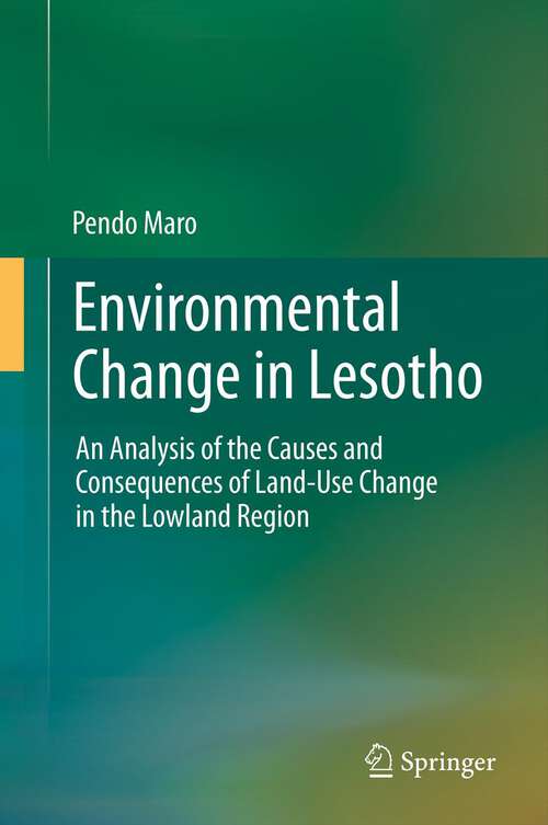 Book cover of Environmental Change in Lesotho