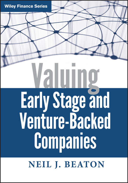 Book cover of Valuing Early Stage and Venture Backed Companies