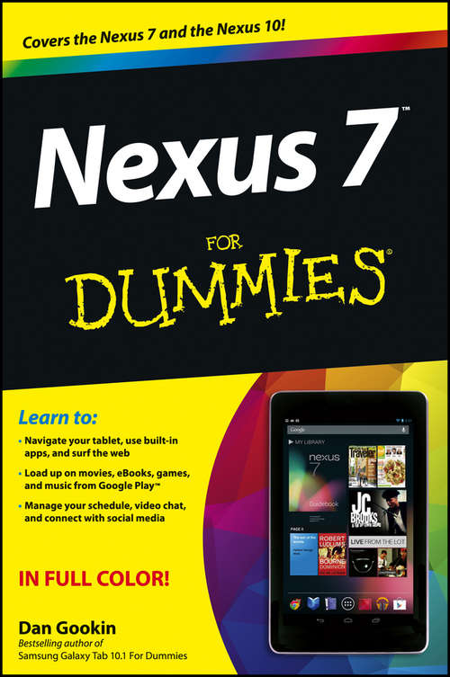 Book cover of Nexus 7 For Dummies (Google Tablet)