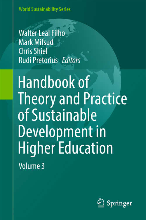 Book cover of Handbook of Theory and Practice of Sustainable Development in Higher Education