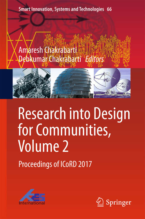 Book cover of Research into Design for Communities, Volume 2