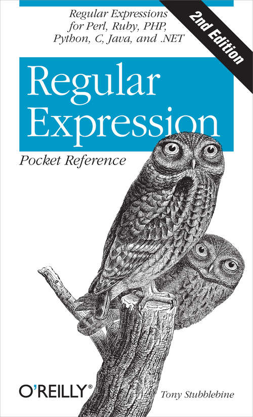 Book cover of Regular Expression Pocket Reference