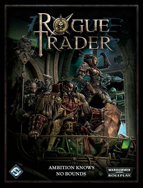 Book cover of Rogue Trader: Roleplaying in the Grim Darkness of the 41st Millennium (Core Rulebook)