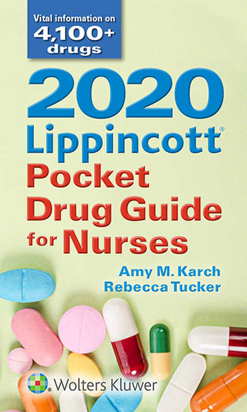 Book cover of 2020 Lippincott Pocket Drug Guide for Nurses (8)