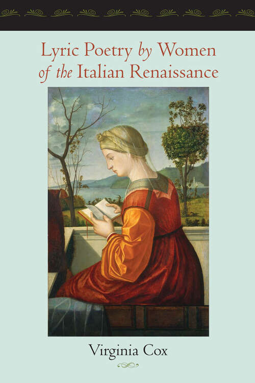 Book cover of Lyric Poetry by Women of the Italian Renaissance