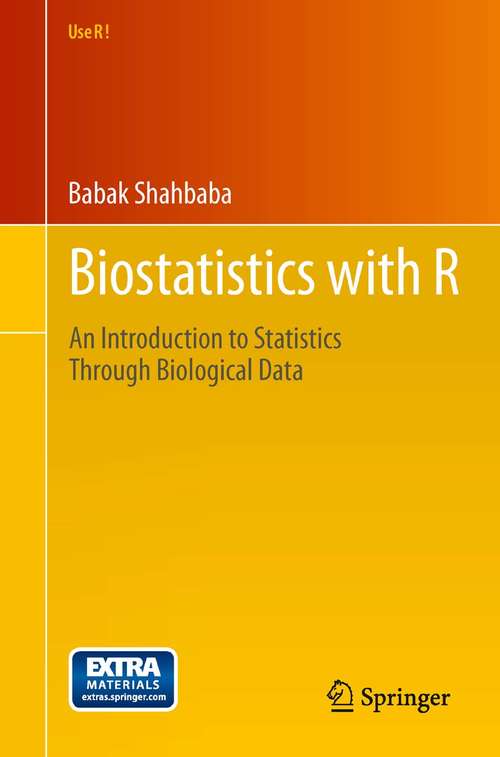 Book cover of Biostatistics with R