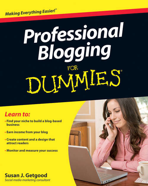 Book cover of Professional Blogging For Dummies
