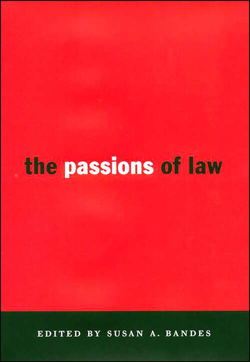 Book cover of The Passions of Law