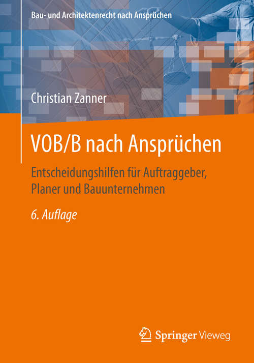 Book cover of VOB/B nach Ansprüchen