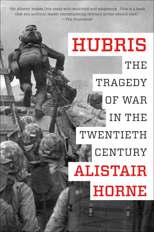 Book cover of Hubris: The Tragedy of War in the Twentieth Century