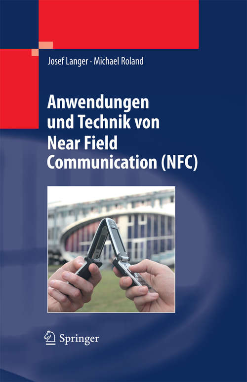Book cover of Anwendungen und Technik von Near Field Communication (NFC)