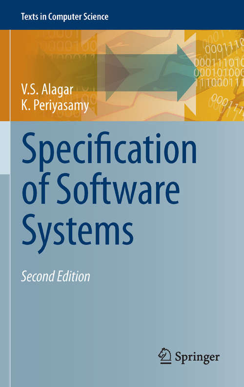 Book cover of Specification of Software Systems