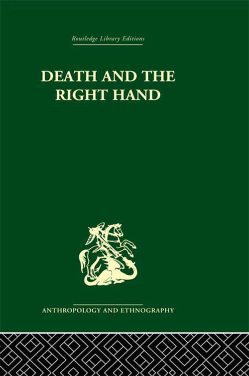 Book cover of Death and the right hand