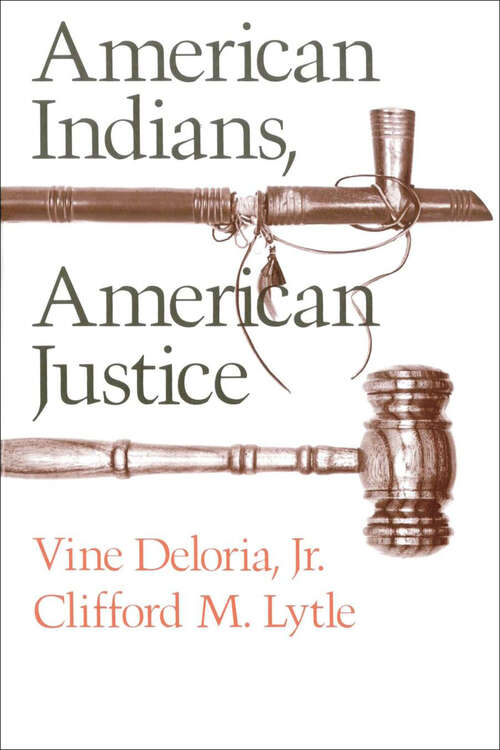 Book cover of American Indians, American Justice