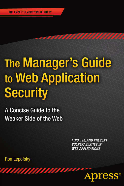 Book cover of The Manager's Guide to Web Application Security: