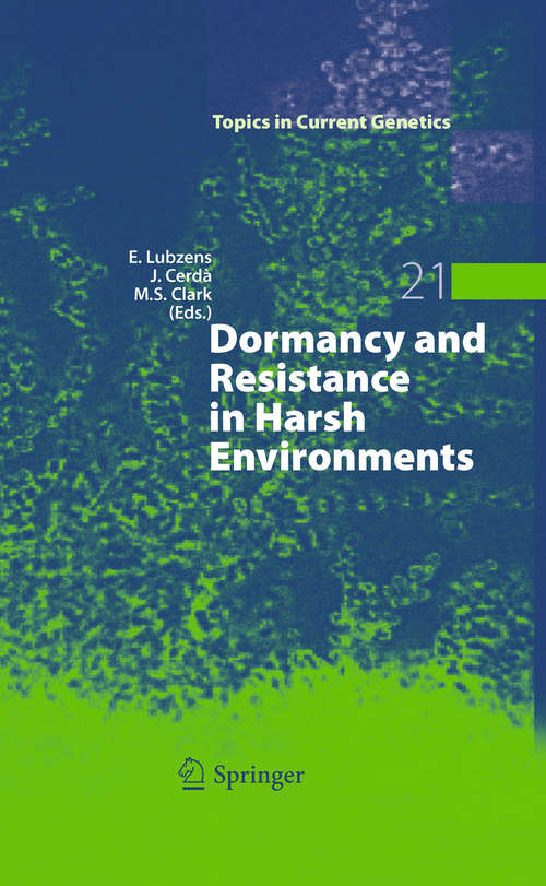 Book cover of Dormancy and Resistance in Harsh Environments