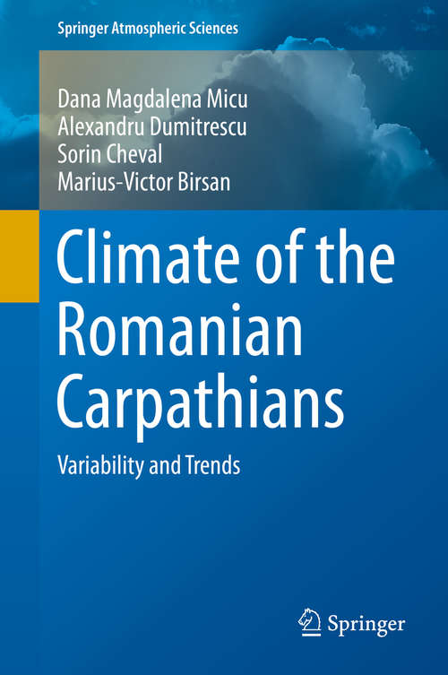 Book cover of Climate of the Romanian Carpathians