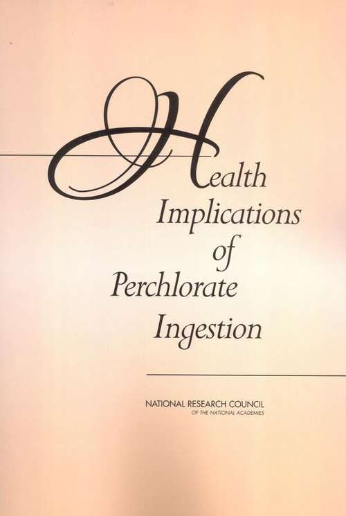 Book cover of Health Implications of Perchlorate Ingestion