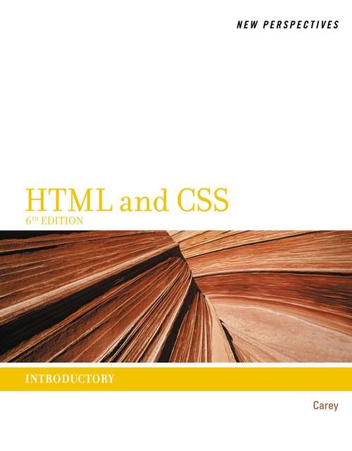 Book cover of New Perspectives On HTML And CSS: Introductory