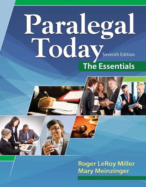 Paralegal Today: The Essentials, 7th Edition
