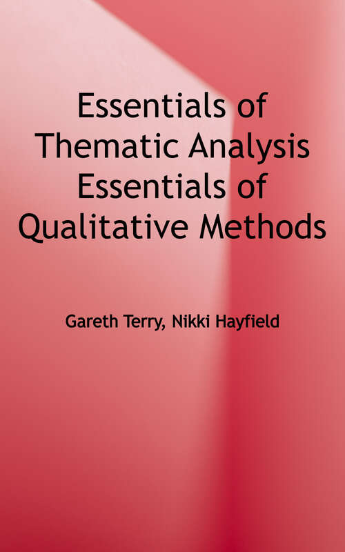 Book cover of Essentials of Thematic Analysis (Essentials of Qualitative Methods)