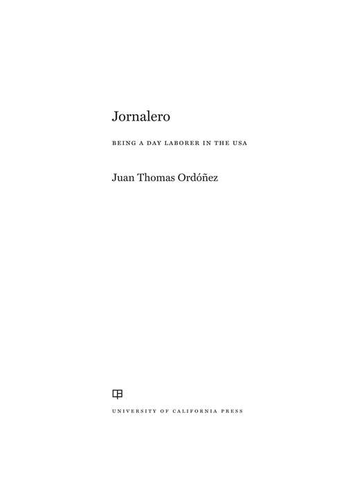 Book cover of Jornalero