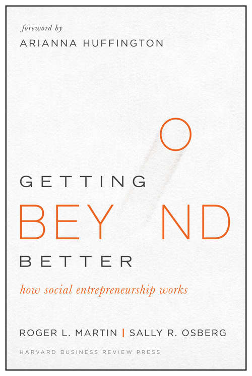 Book cover of Getting Beyond Better