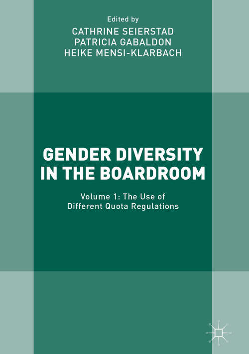 Book cover of Gender Diversity in the Boardroom