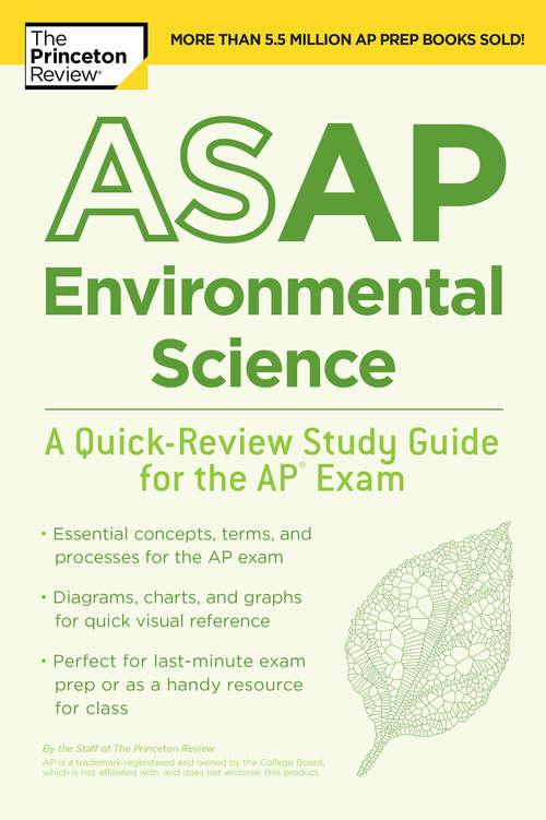 Book cover of ASAP Environmental Science: A Quick-Review Study Guide for the AP Exam (College Test Preparation)