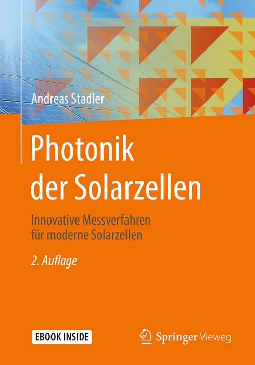 Book cover of Photonik der Solarzellen