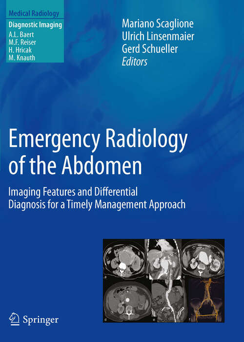 Book cover of Emergency Radiology of the Abdomen
