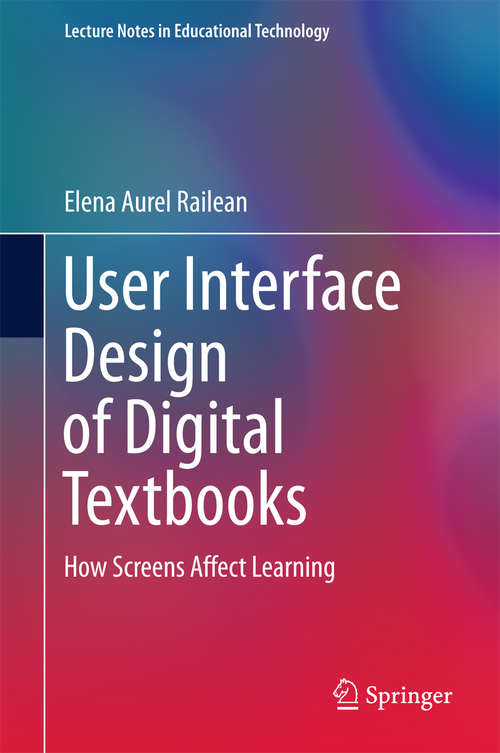 Book cover of User Interface Design of Digital Textbooks