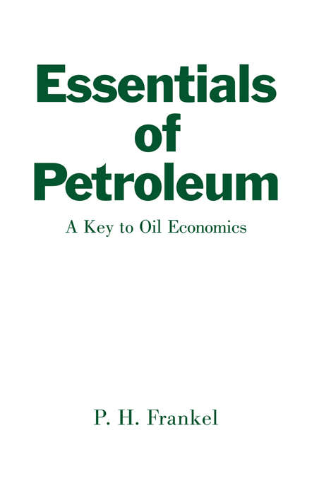 Book cover of Essentials of Petroleum