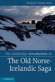 Book cover of The Cambridge Introduction to the Old Norse-Icelandic Saga